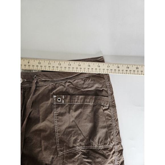 Fresh Produce Womens Brown Capri Cargo Hiking Outdoors Pants Sz Large - Picture 4 of 6